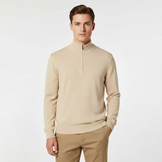 THE SANTONI QUARTER ZIP SWEATER