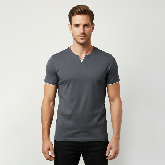 THE V SIENA HENLEY TEE