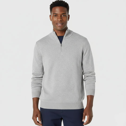 THE SANTONI QUARTER ZIP SWEATER