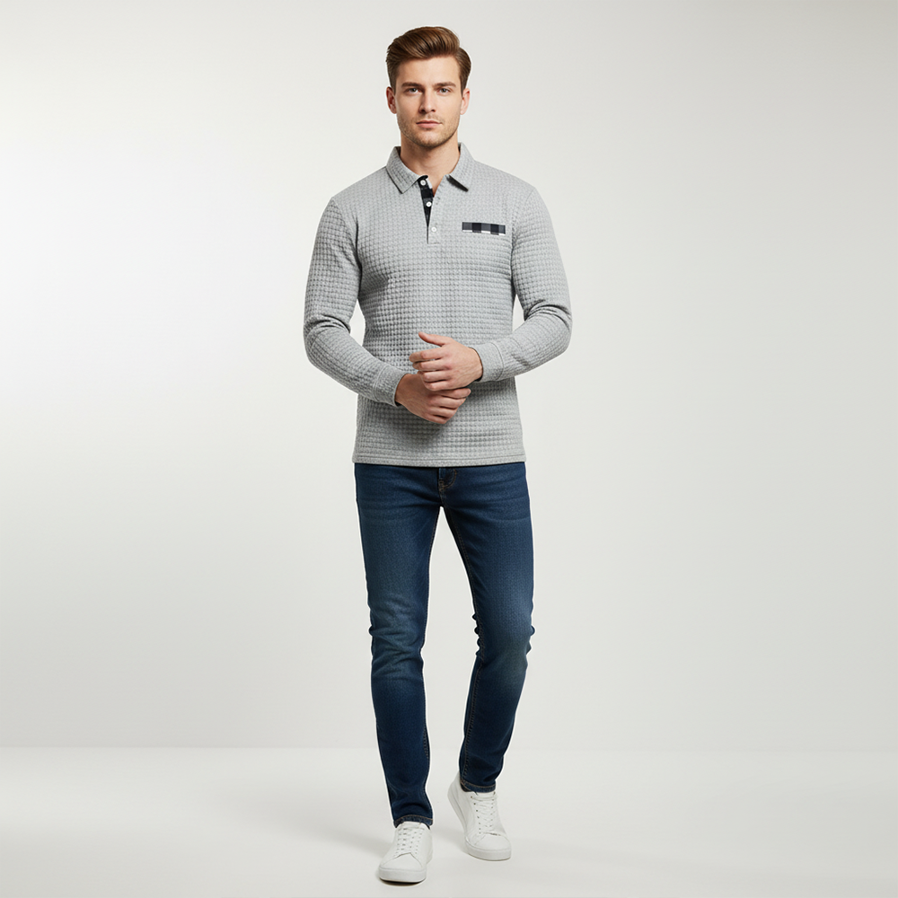 THE MILANO GRID SWEATER