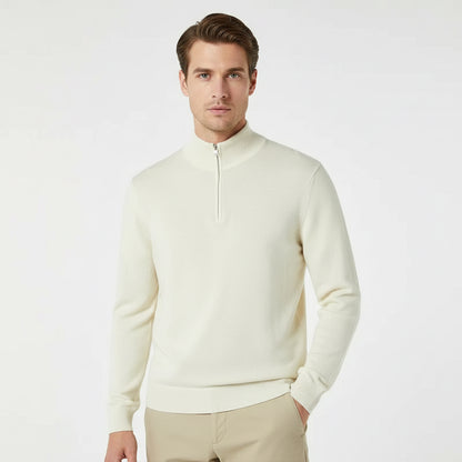 THE SANTONI QUARTER ZIP SWEATER